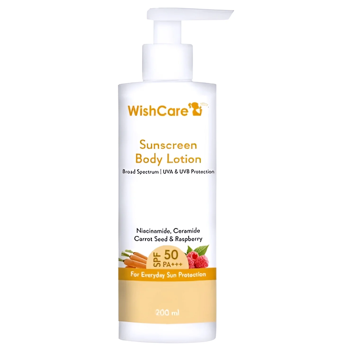 Wishcare SPF50 Sunscreen Body Lotion – Broad Spectrum 200ml