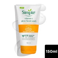 Simple Glow Facial Wash With Vitamins C + Anti-oxidants Protect 'N' Glow 150ml