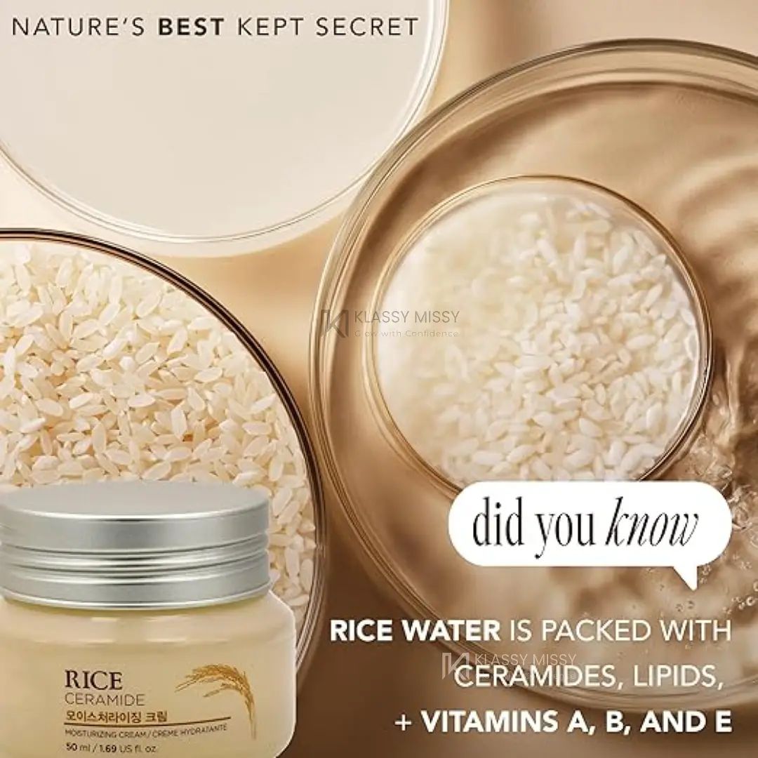 The Face Shop Rice & Ceramide Moisturizing Cream Size: 50ml - Image 5