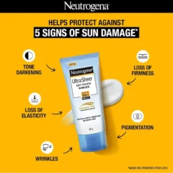 Neutrogena Ultra Sheer Dry Touch Sunblock with SPF 50+ PA ++++ Size: 80 ml - Image 4