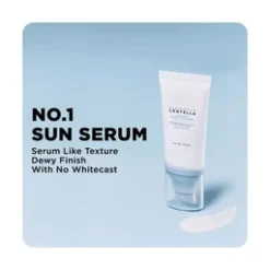 Skin1004 Madagascar Centella Hyalu-Cica Water-Fit Sun Serum SPF50+ PA++++ 15ml - Image 3